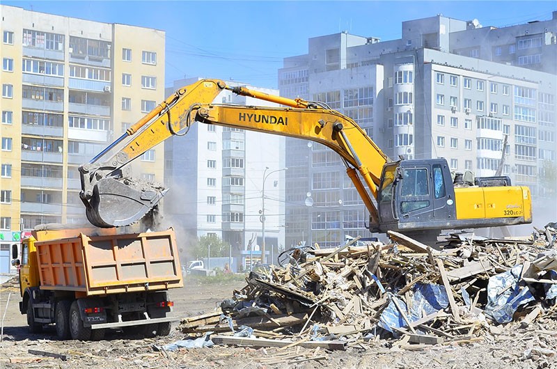 Профессиональный вывоз мусора после демонтажа в Богородицке в октябре