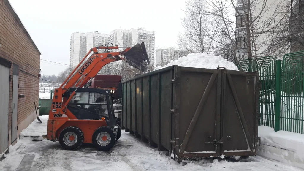 Вывоз снега контейнерами в Богородицке — цена от 3420 руб., заказать контейнер для снега в ПроМусор